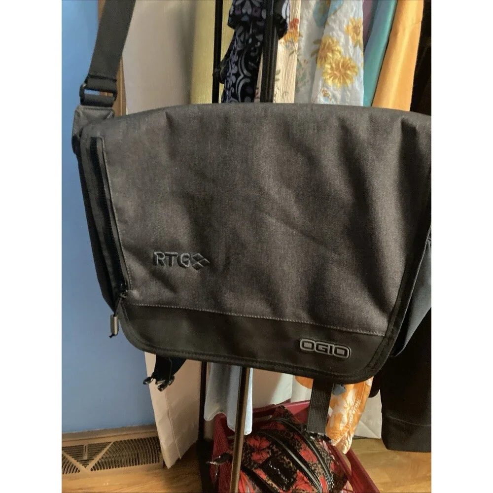 Ogio Laptop Computer Messenger Bag Gray 16